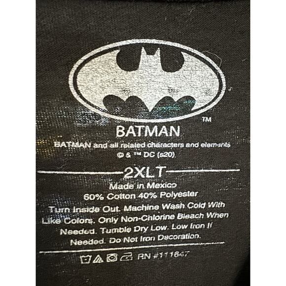 DC Comics Batman Villains Logo Mens 2XLT Black Poison Ivy Joker Graphic T Shirt - Picture 3 of 4